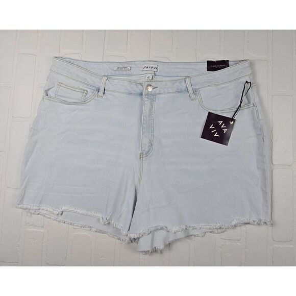 Ava & Viv Light Cut off Shorts 24 - Picture 1 of 4